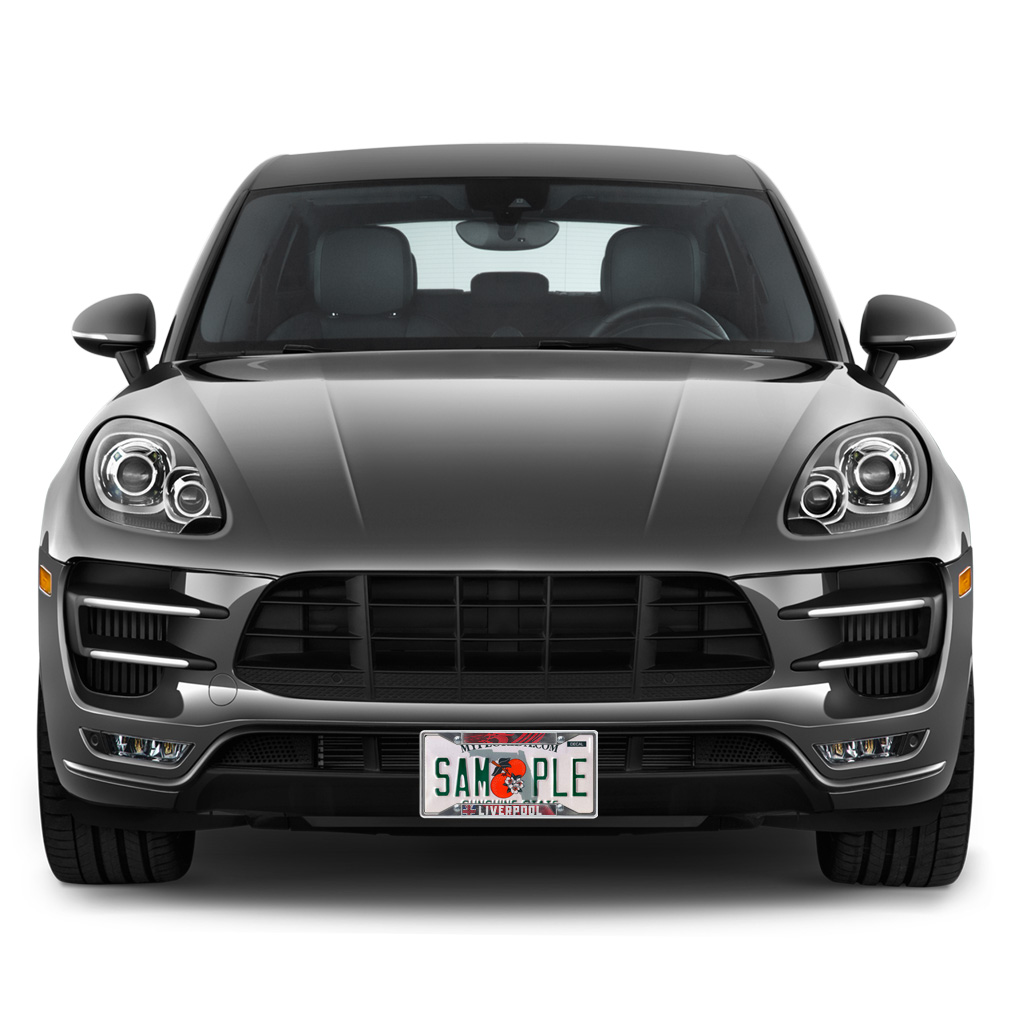 Metal License Plate Frame Vinyl Insert Liverpool Uk B - Imagen 13 de 14